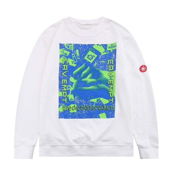 Cav Empt Prediction Products White Sweatshirt OKZY2026834