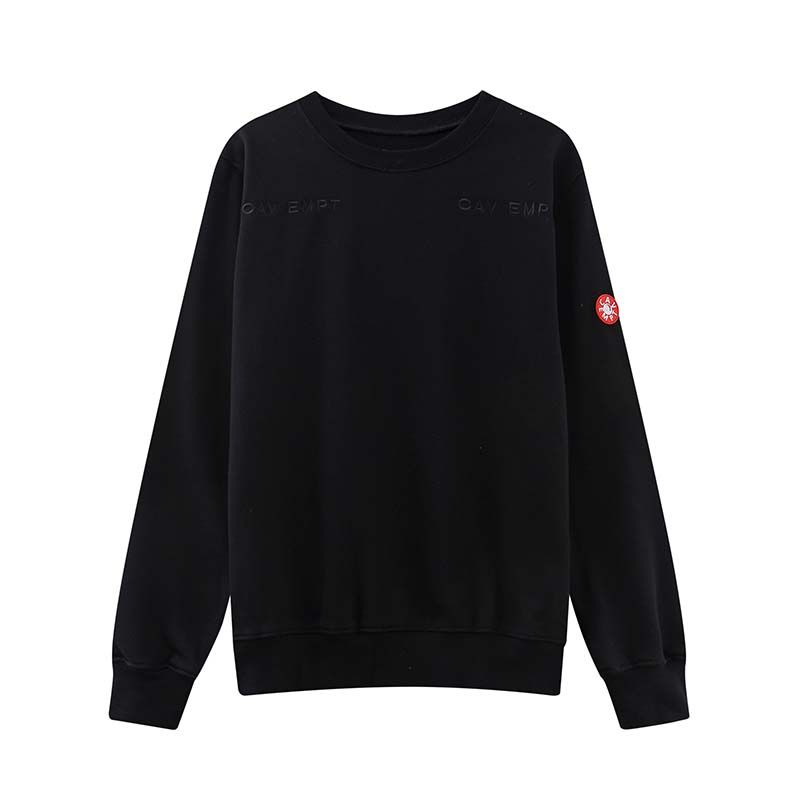 Cav Empt Green Block Print Black Sweatshirt OKZY2026837