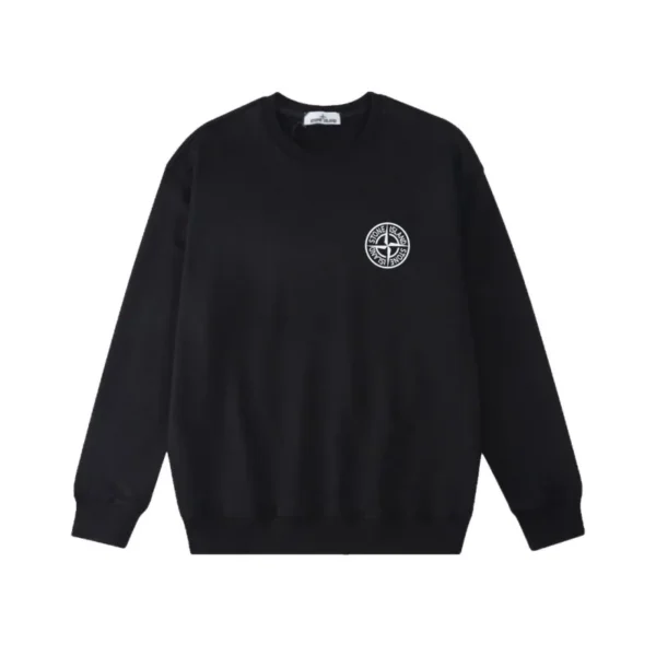 Stone Island 6415 Arch Logo Black Sweatshirt OKZY2026845