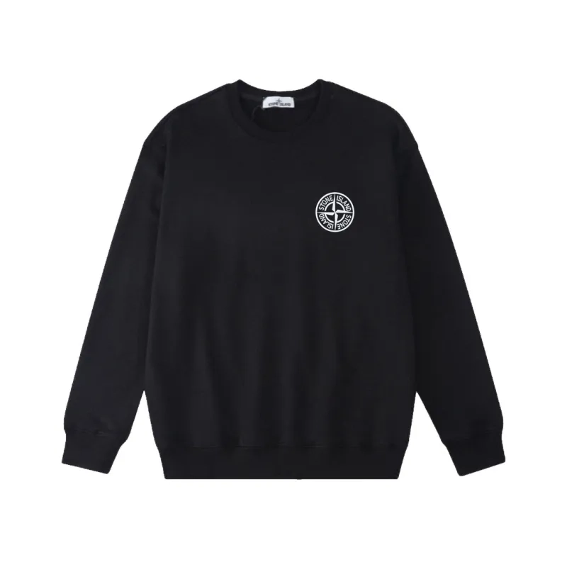 Stone Island 6415 Arch Logo Black Sweatshirt OKZY2026845