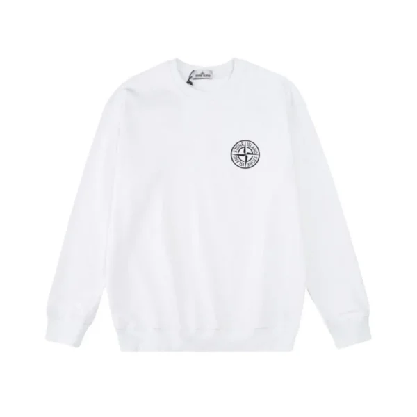 Stone Island 6415 Arch Logo White Sweatshirt OKZY2026846