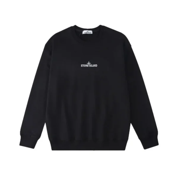 Stone Island Paint Stroke Compass Black Sweatshirt OKZY2026847