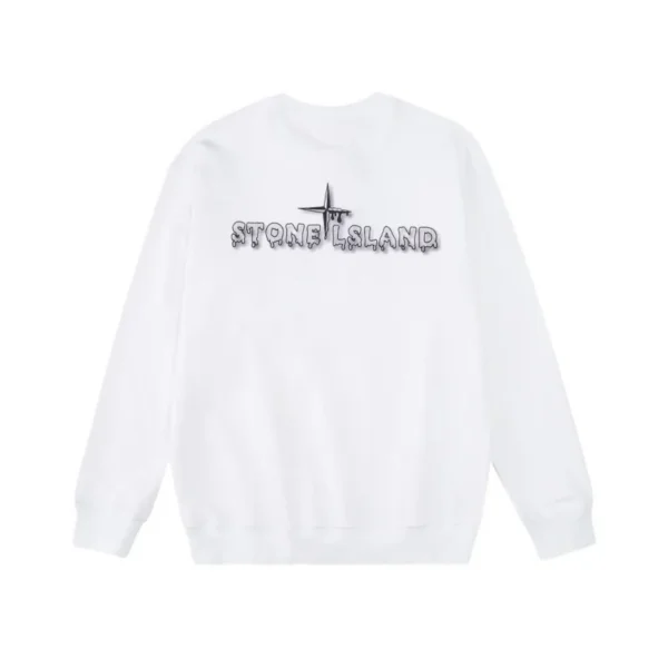 Stone Island Dripping Compass White Sweatshirt OKZY2026849