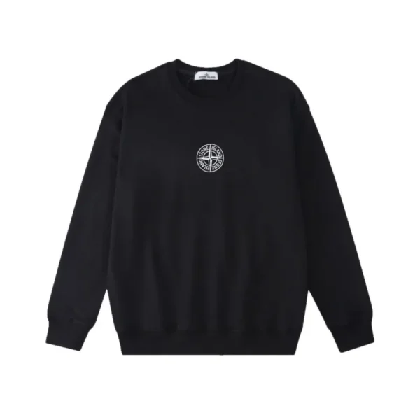 Stone Island Back Star Logo Black Sweatshirt OKZY2026852