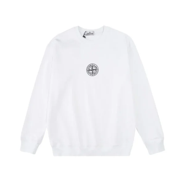 Stone Island Back Star Logo White Sweatshirt OKZY2026853