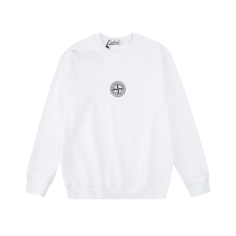 Stone Island Back Star Logo White Sweatshirt OKZY2026853