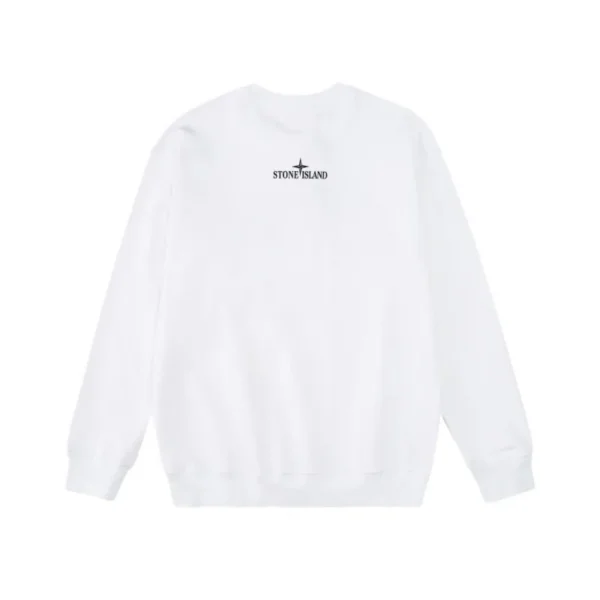 Stone Island Honeycomb Compass White Sweatshirt OKZY2026855