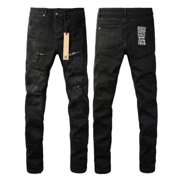 Ksubi Black Shredded Distressed Skinny Jeans OKZY202685