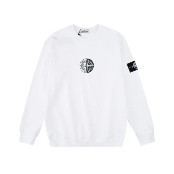 Stone Island Small Compass Patch White Sweatshirt OKZY2026860