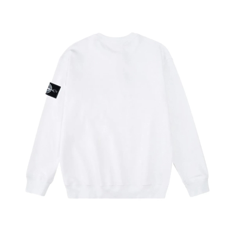 Stone Island Small Compass Patch White Sweatshirt OKZY2026860