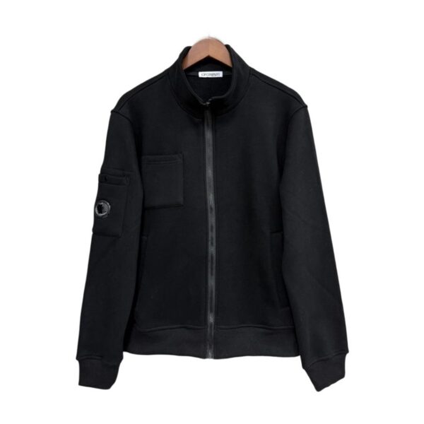 C.P. Company Full Zip Stand Collar Black Jacket OKZY2026864