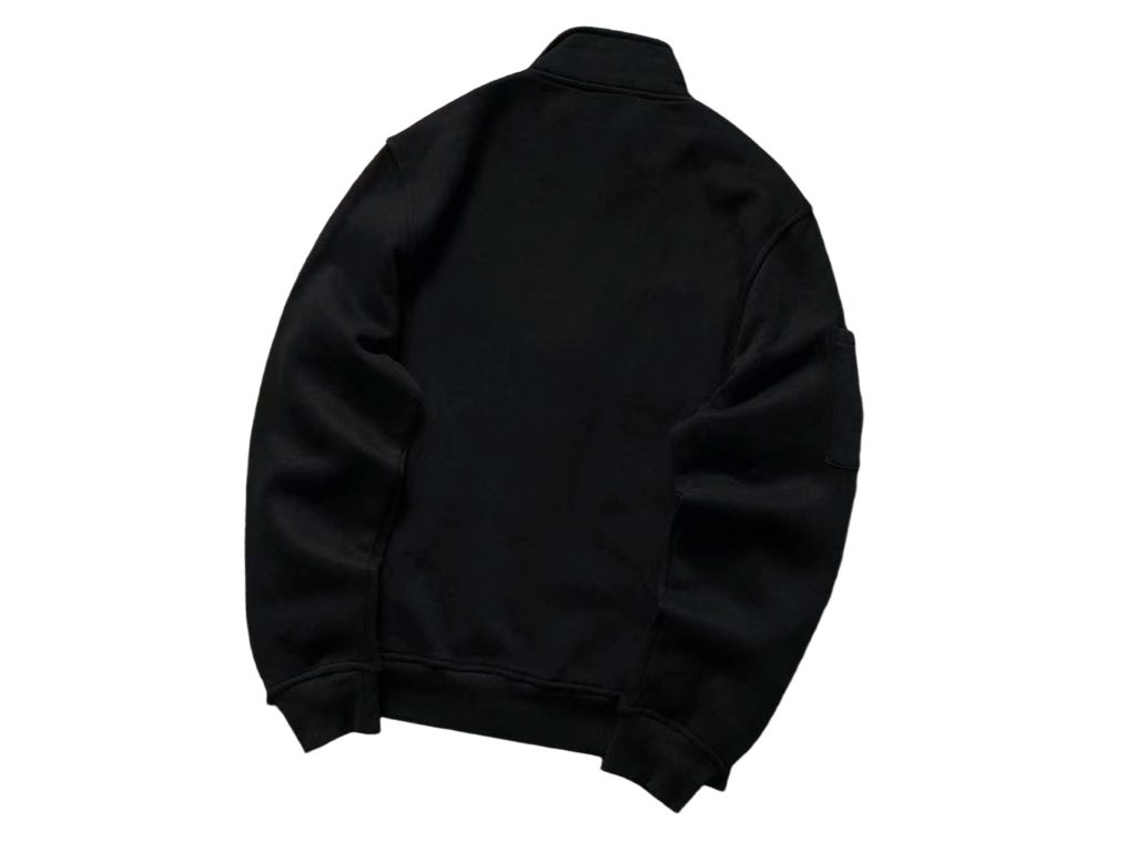 C.P. Company Full Zip Stand Collar Black Jacket OKZY2026864