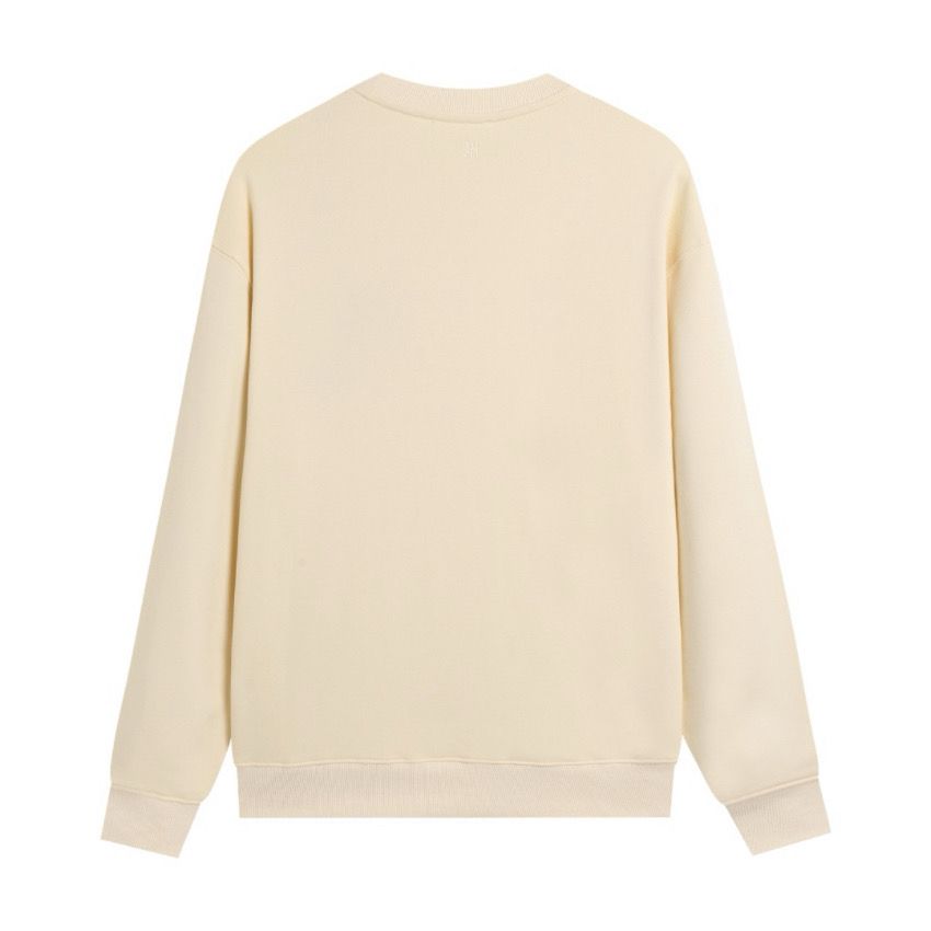 AMI Red Heart Logo Cream Sweatshirt OKZY2026877