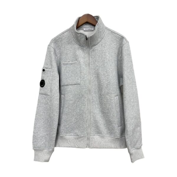 C.P. Company Full Zip Stand Collar Grey Jacket OKZY2026894