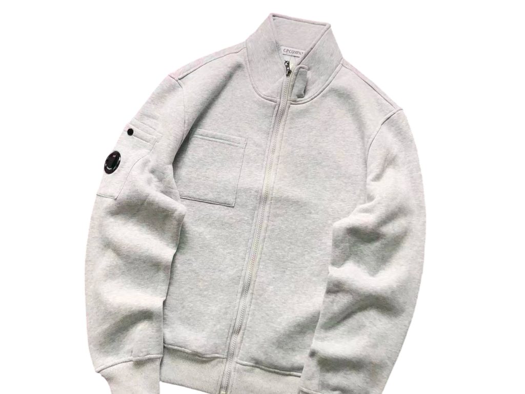 C.P. Company Full Zip Stand Collar Grey Jacket OKZY2026894