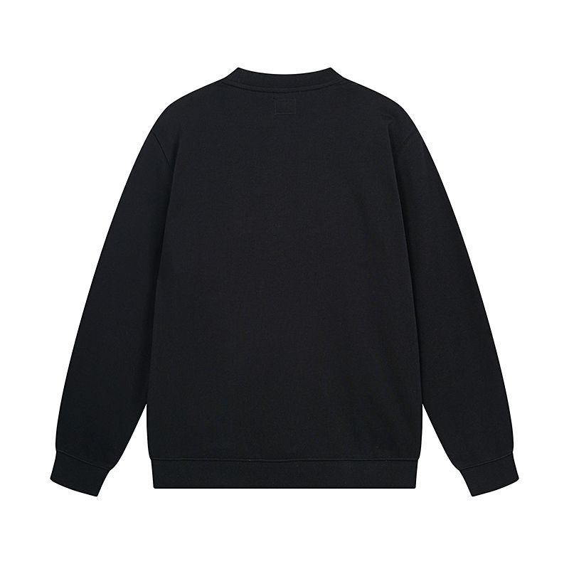 C.P. Company Square Logo Crewneck Sweatshirt Black OKZY2026897