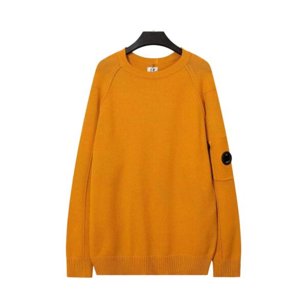 C.P. Company Arm Lens Pocket Orange Crew Neck Sweater OKZY2026905
