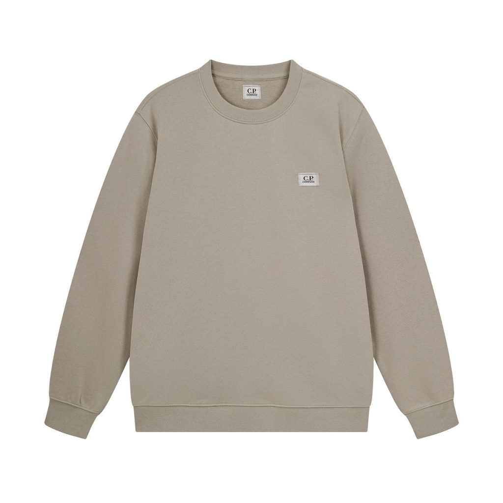 C.P. Company Small Logo Khaki Crew Sweatshirt OKZY2026915