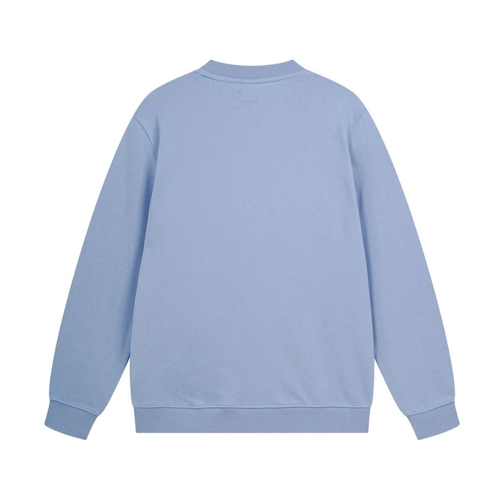 C.P. Company Small Logo Light Blue Crew Sweatshirt OKZY2026917