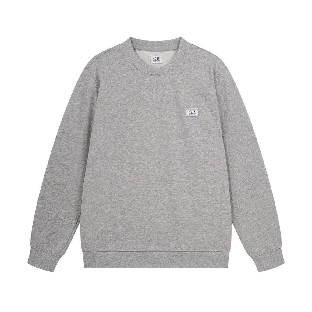 C.P. Company Small Logo Heather Grey Crew Sweatshirt OKZY2026918