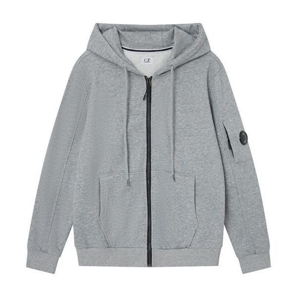 C.P. Company Grey Zip Up Hoodie OKZY2026922