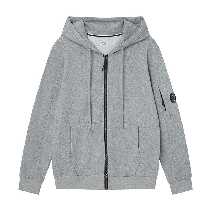 C.P. Company Grey Zip Up Hoodie OKZY2026922