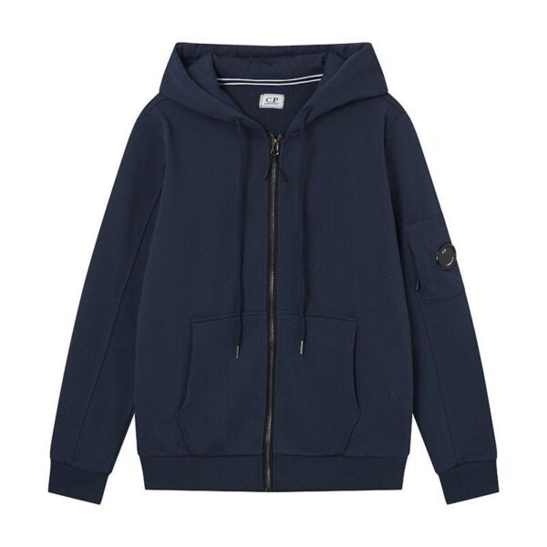 C.P. Company Navy Zip Up Hoodie OKZY2026923