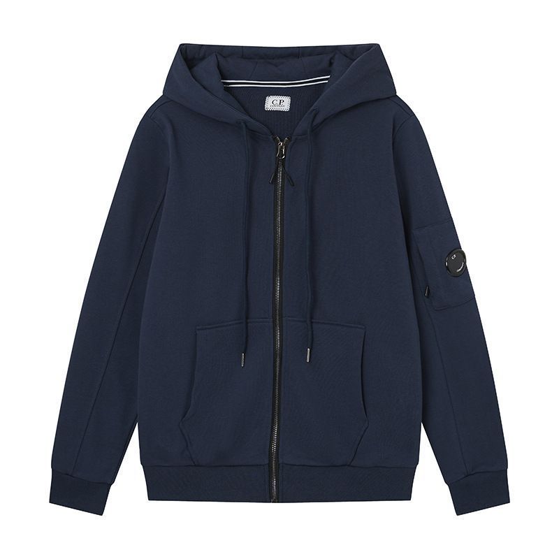 C.P. Company Navy Zip Up Hoodie OKZY2026923