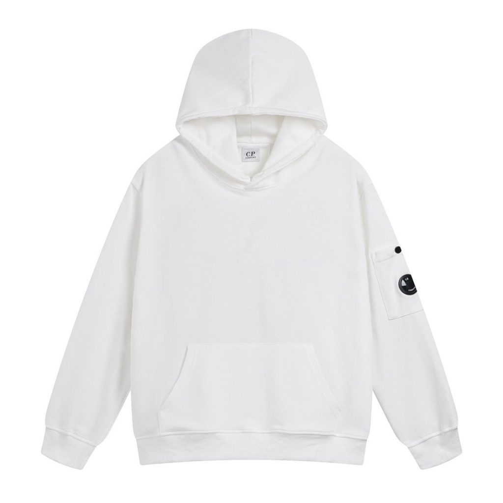 C.P. Company White Pullover Hoodie OKZY2026926