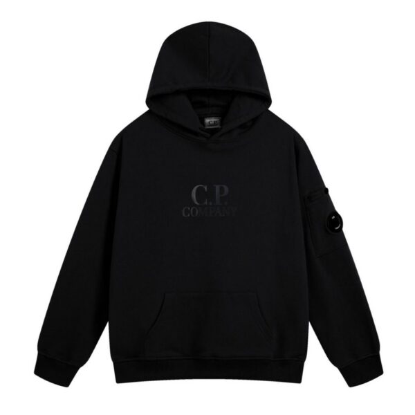 C.P. Company Black Logo Arm Pocket Hoodie OKZY2026937