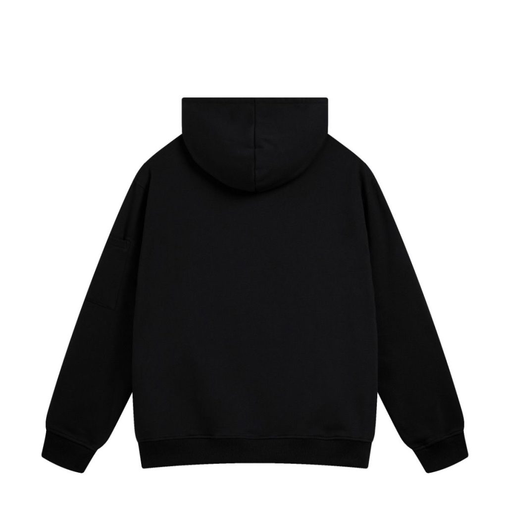 C.P. Company Black Logo Arm Pocket Hoodie OKZY2026937