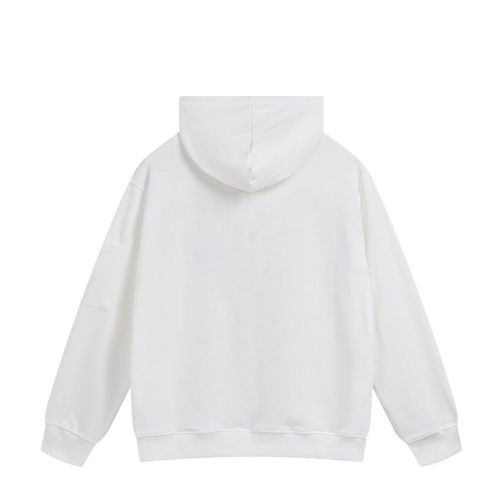 C.P. Company White Logo Arm Pocket Hoodie OKZY2026939