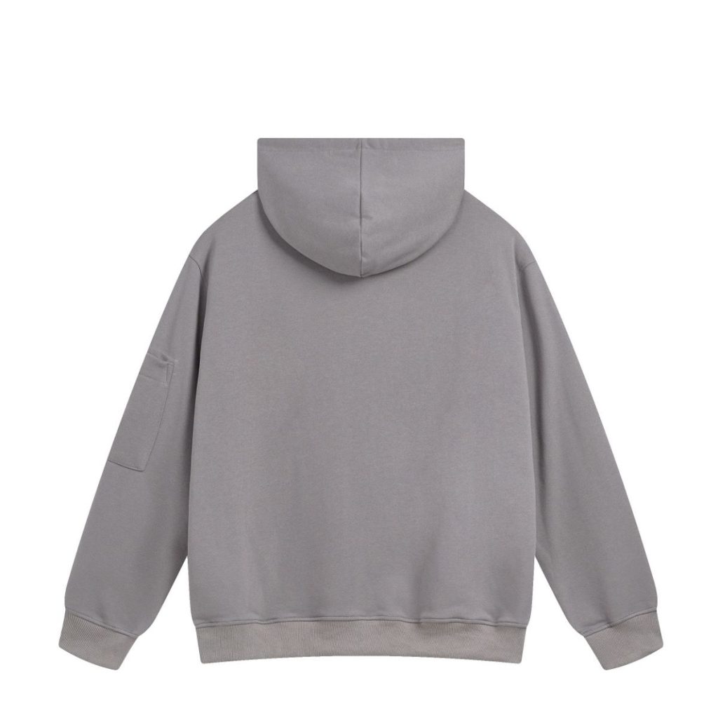 C.P. Company Light Grey Logo Pullover Hoodie OKZY2026942