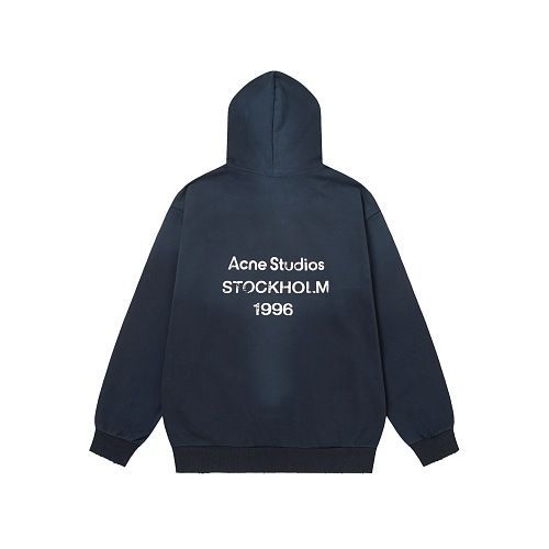 Acne Studios Navy Stockholm 1996 Back Print Hoodie OKZY2026948