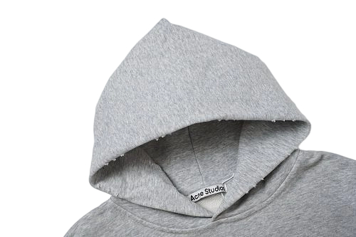 Acne Studios Heather Grey Stockholm 1996 Back Print Hoodie OKZY2026949