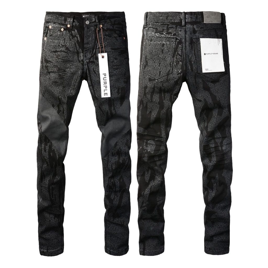 Purple Brand Cracked Texture Denim Pants OKZY202694