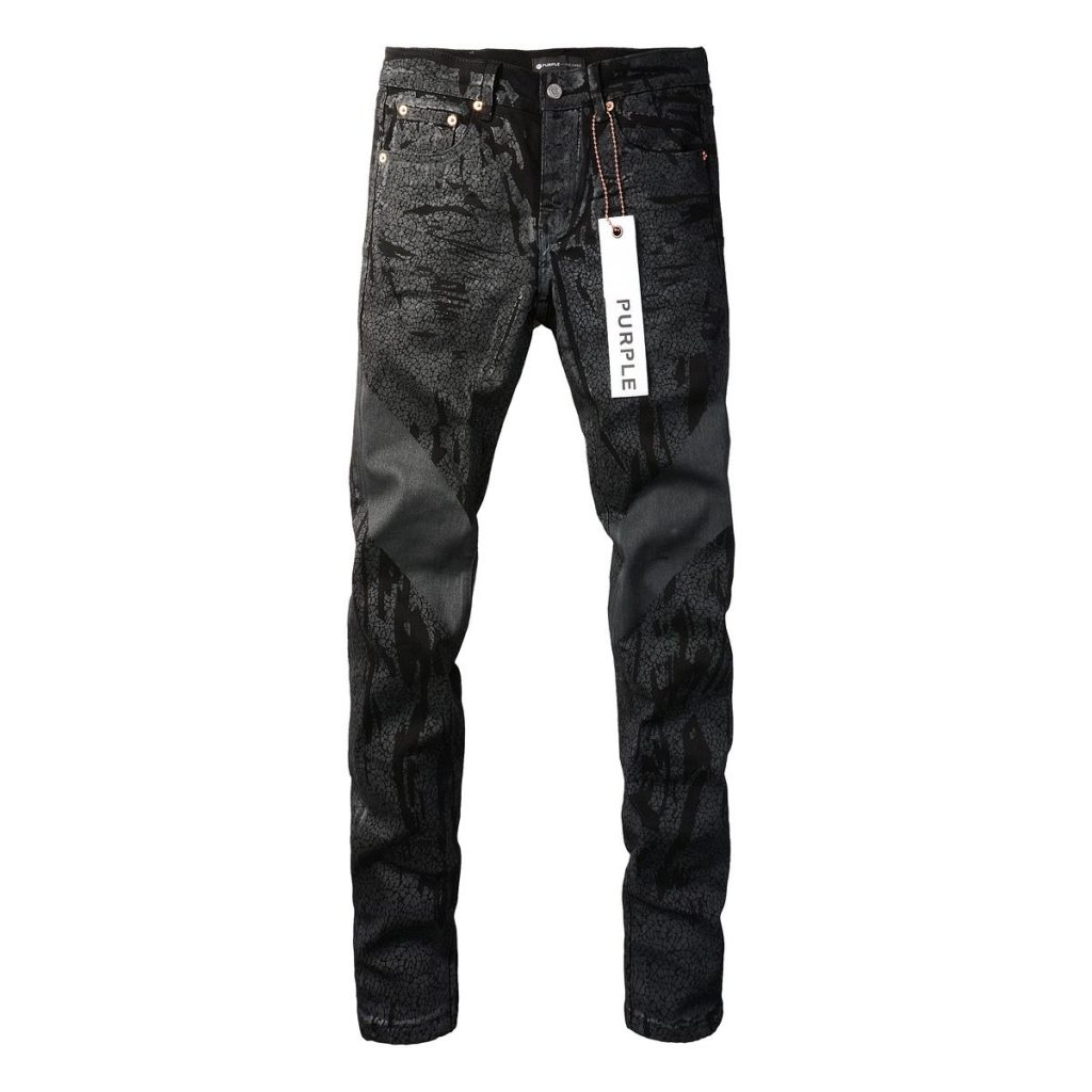 Purple Brand Cracked Texture Denim Pants OKZY202694