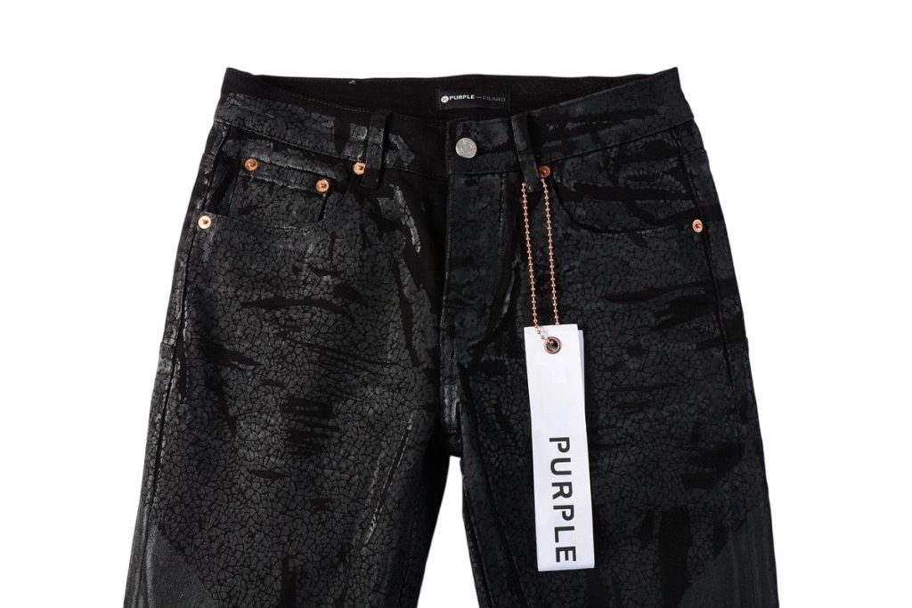 Purple Brand Cracked Texture Denim Pants OKZY202694