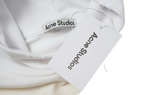 Acne Studios Washed White Stockholm 1996 Back Print Hoodie OKZY2026951