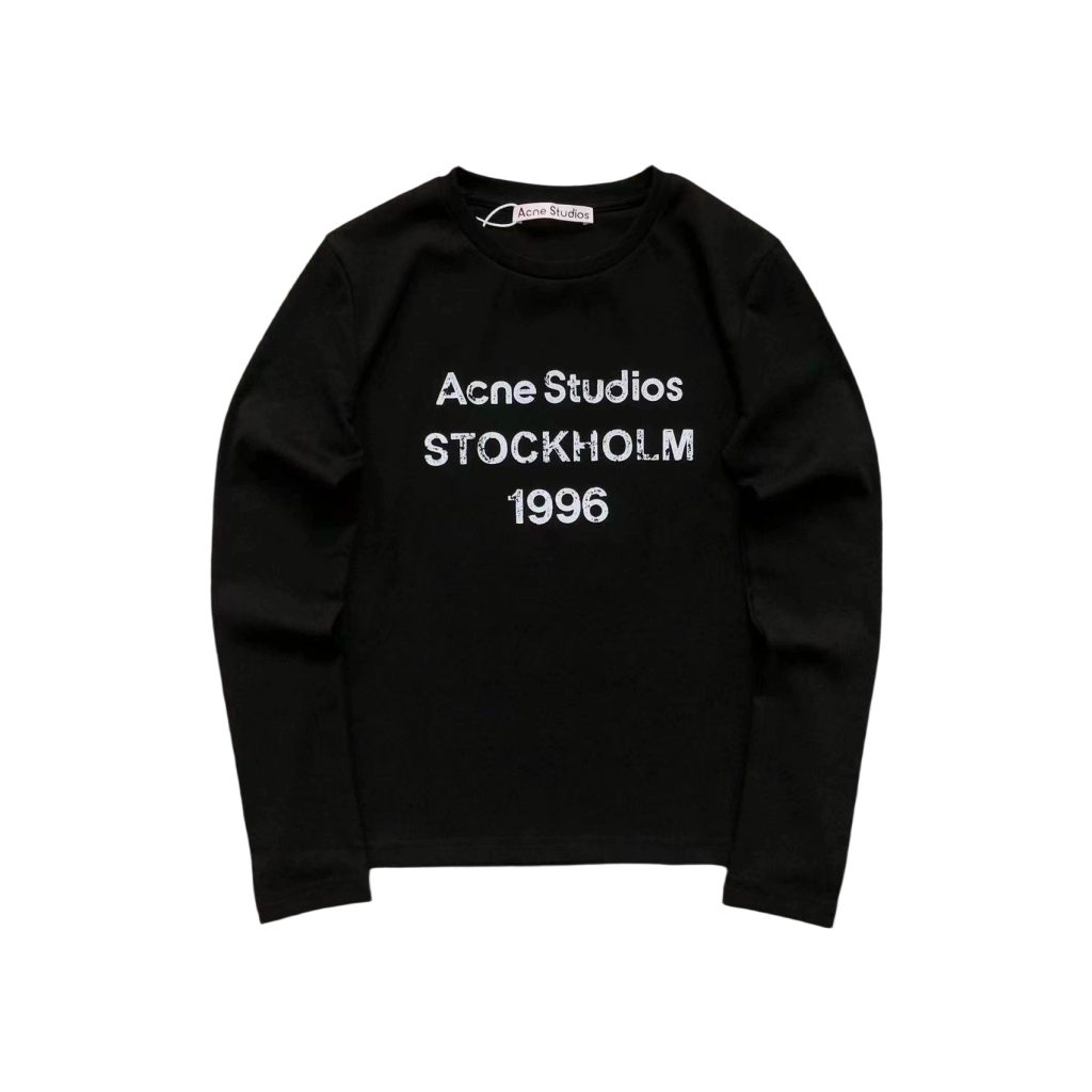 Acne Studios Black Stockholm 1996 Long Sleeve Tee OKZY2026963