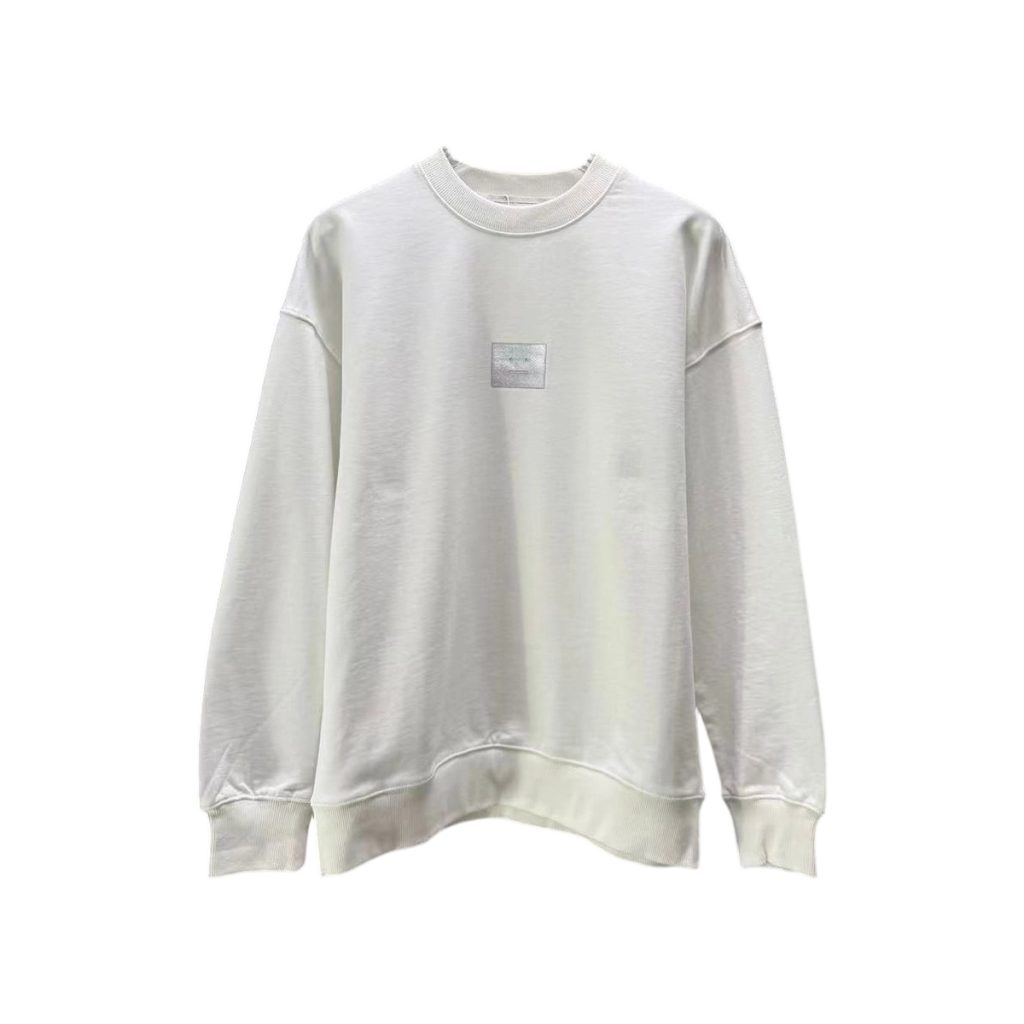 Acne Studios White Stockholm 1996 Back Print Crewneck Sweatshirt OKZY2026968