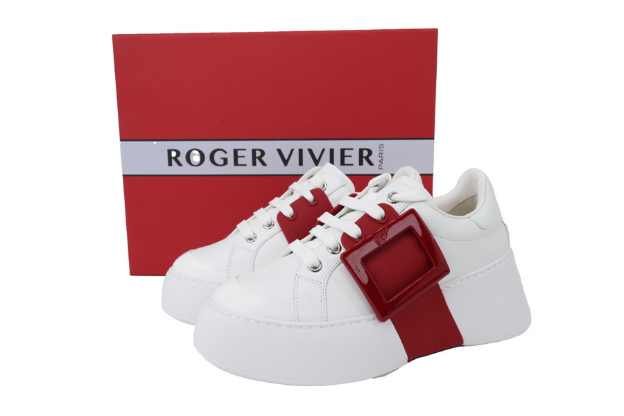 Roger Vivier White And Red Buttons OKLU2026647