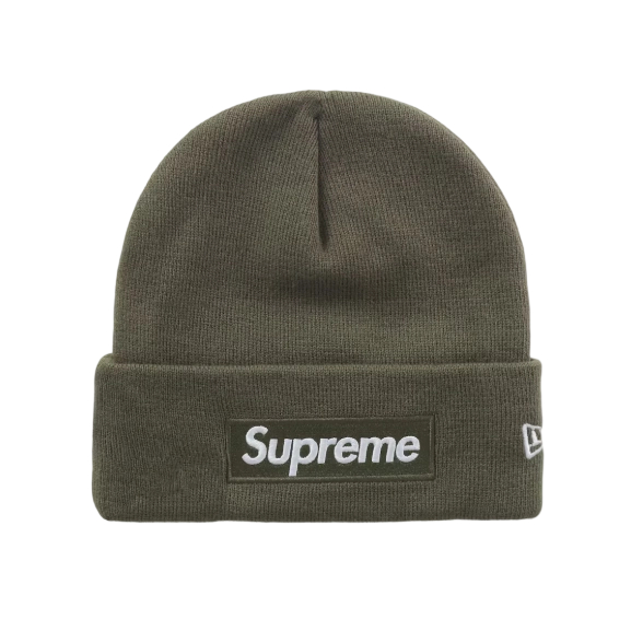 Supreme New Era Box Logo Beanie (FW25) Light Olive OKLU20261066
